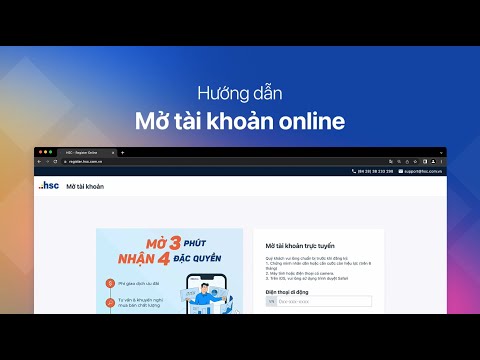 Hướng dẫn mở tài khoản chứng khoán tại HSC chi tiết